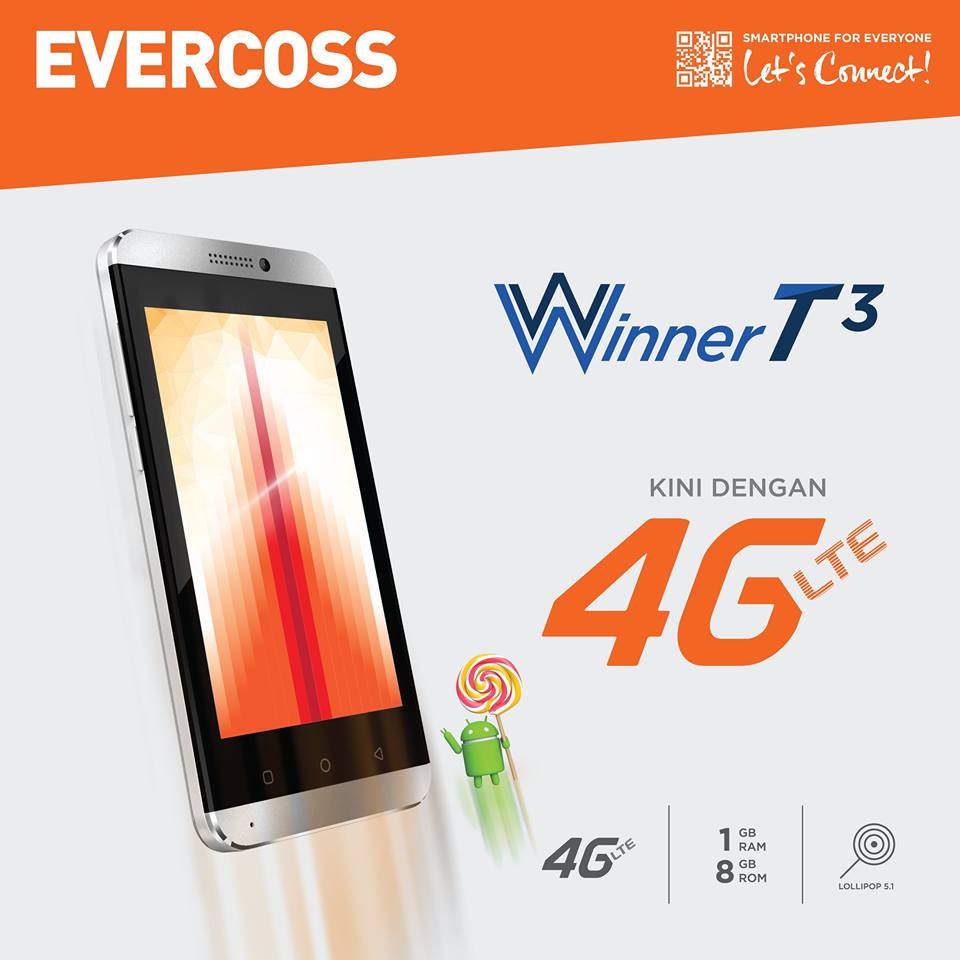 Harga Evercoss Winner T3