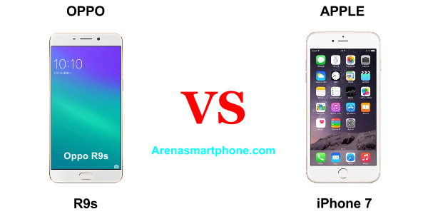Oppo R9s vs iPhone 7